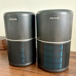Airtok 2-pack Black Purifiers